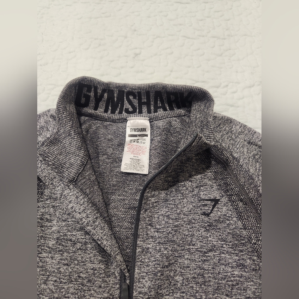 Gymshark - Flex Zip Through Jacket - Charcoal Marl - Large - Picture 2 of 7